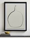 Постер Drawing Vase с чёрной рамой 250_100_Array